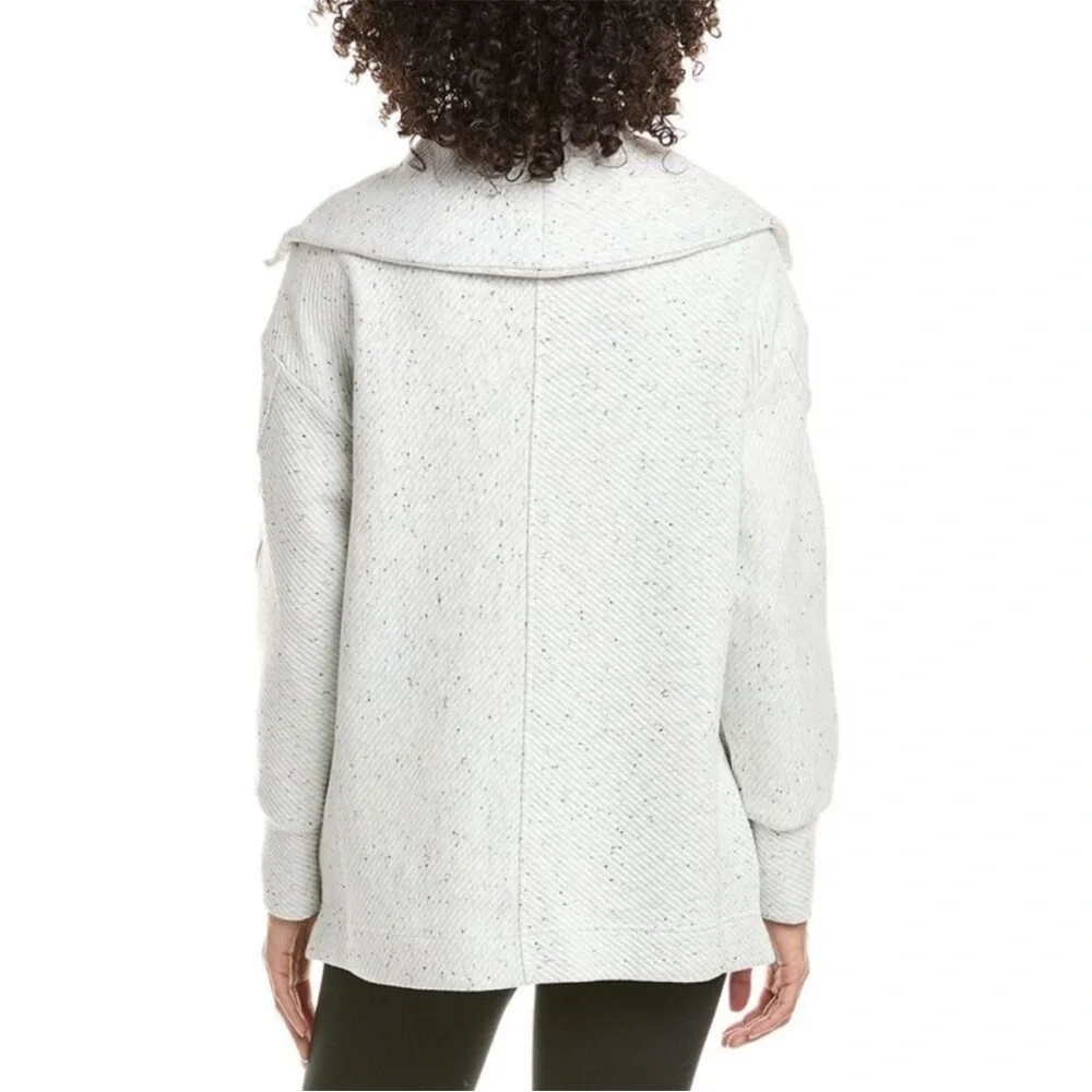 Sweaty Betty Radiant 1/4 zip ribbed Heathered heavyweight sweatshirt. Boxy. EUC - Picture 2 of 16